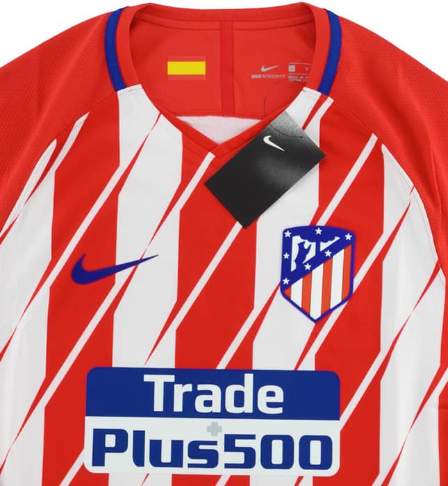 2017-18 Atletico Madrid Player Issue Home L/S Shirt