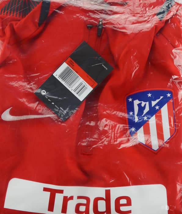 2017-18 Atletico Madrid Player Issue 1/2 Zip Squad Training Drill Top (S)
