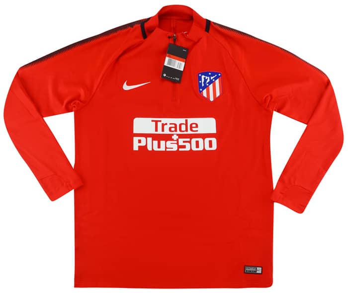 2017-18 Atletico Madrid Player Issue 1/2 Zip Squad Training Drill Top (S)
