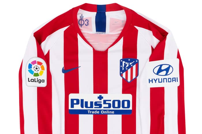 2019-20 Atletico Madrid Player Issue Vaporknit Domestic Home L/S Shirt Thomas #5