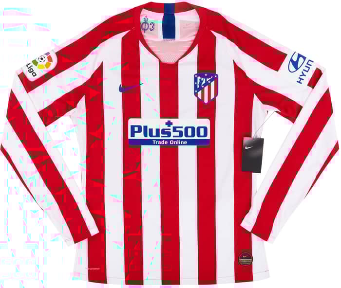 2019-20 Atletico Madrid Player Issue Vaporknit Domestic Home L/S Shirt Koke #6 - NEW