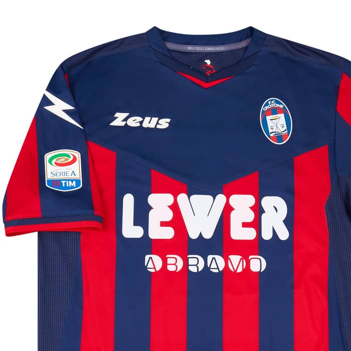 2017-18 Crotone Match Issue Home Shirt Stoian #5