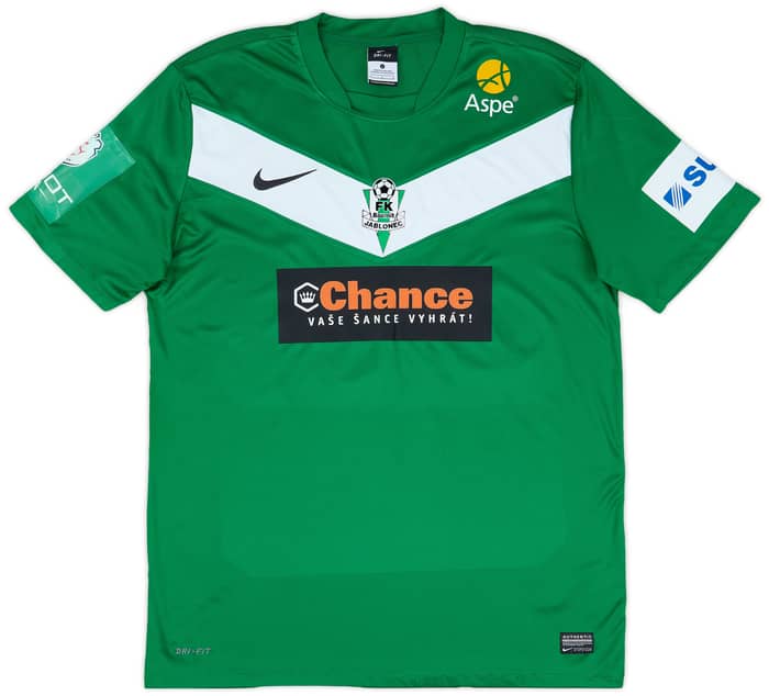 2013-14 FK Jablonec Player Issue Home Shirt # - 9/10 - (L)