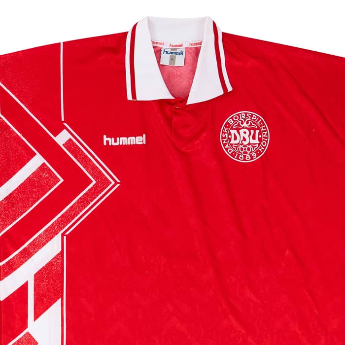 1994-96 Denmark Match Issue Home Shirt #2 (Helveg)