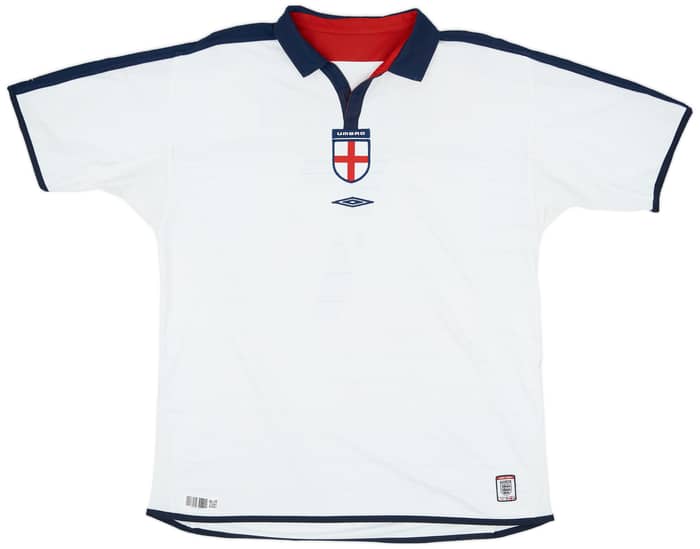 2003-05 England Home Shirt Beckham #7 - 6/10 - (XXL)