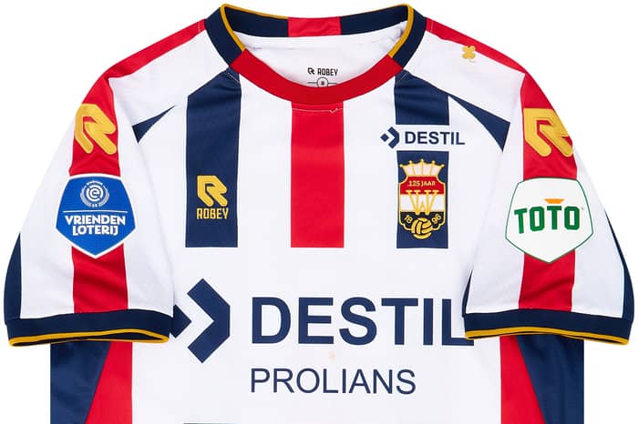 2021-22 Willem II Match Issue Home Shirt Nunnely #7 (v Ajax)