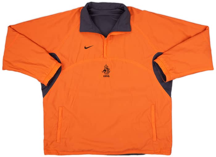 2000-01 Netherlands Nike Reversible 1/4 Zip Training Top - 8/10 - (XXL)