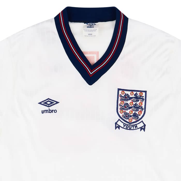 1987 England U-18 Match Issue Home Shirt #15 (May)
