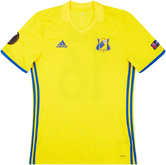 2016-17 FC Rostov Match Issue Europa League Home Shirt Noboa #16 (v Man Utd)