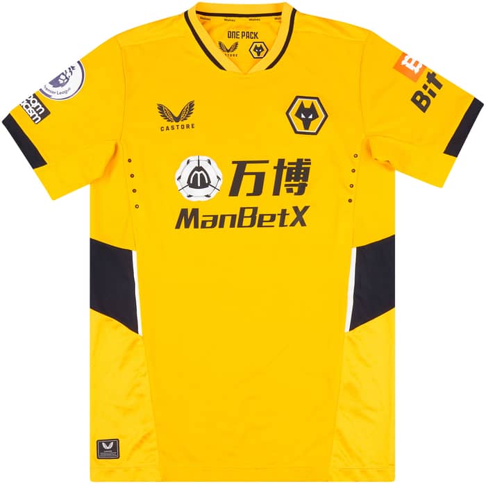 2021-22 Wolves Match Issue Home Shirt Cundle #39