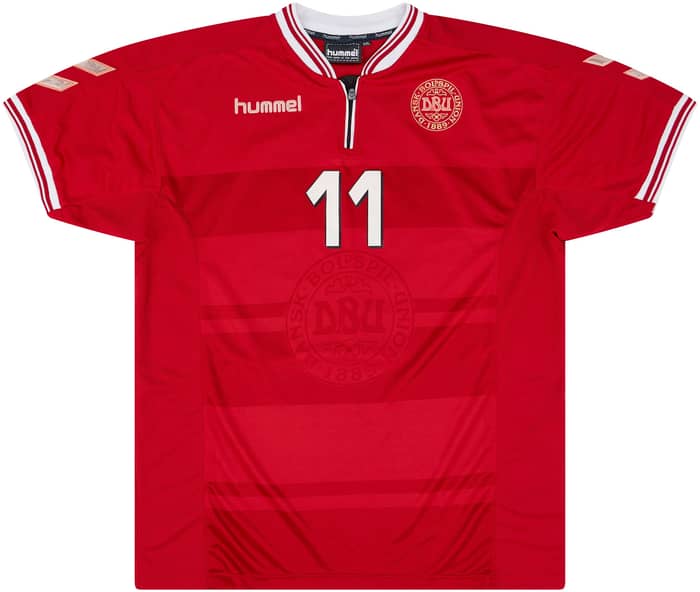 2000-02 Denmark Match Issue Home Shirt #11