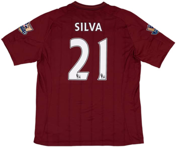 2012-13 Manchester City Away Shirt Silva #21 (XL)