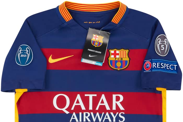 2015-16 Barcelona Home CL Shirt Neymar Jr #11 KIDS