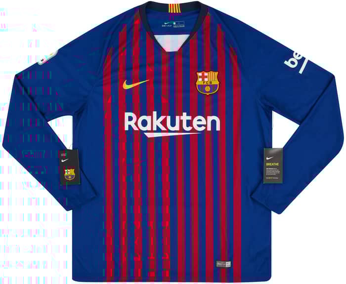 2018-19 Barcelona Home L/S Shirt