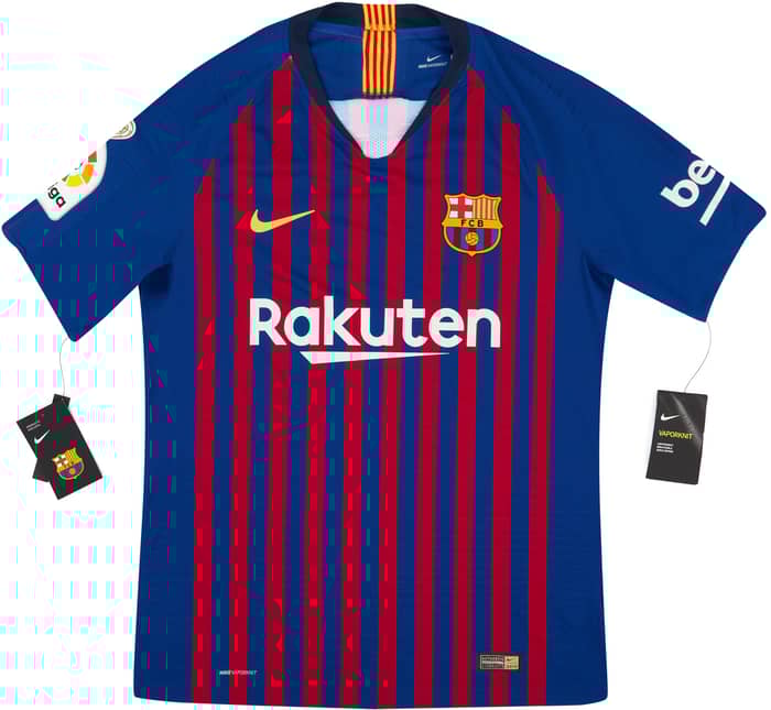2018-19 Barcelona Authentic Home Shirt (S)