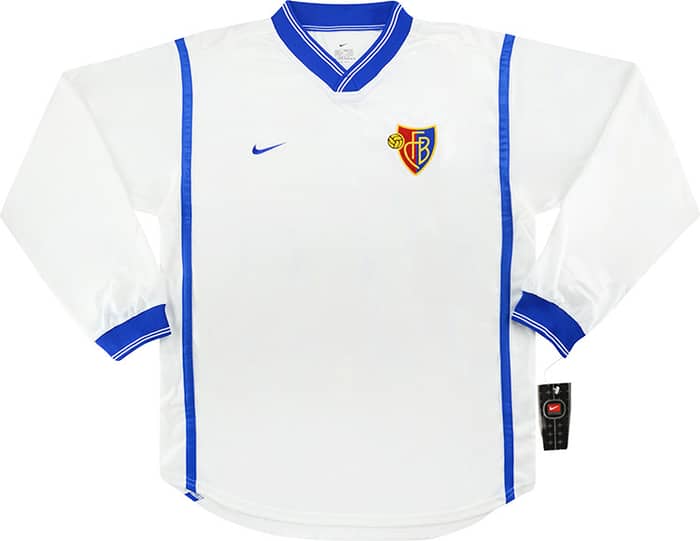 1999-01 FC Basel Player Issue Away L/S Shirt - NEW