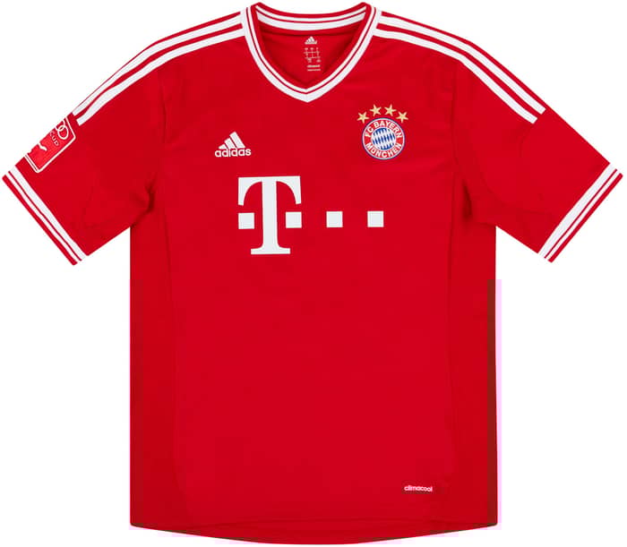 2013 Bayern Munich Match Issue Audi Cup Final Home Shirt Dante #4 (v Manchester City)