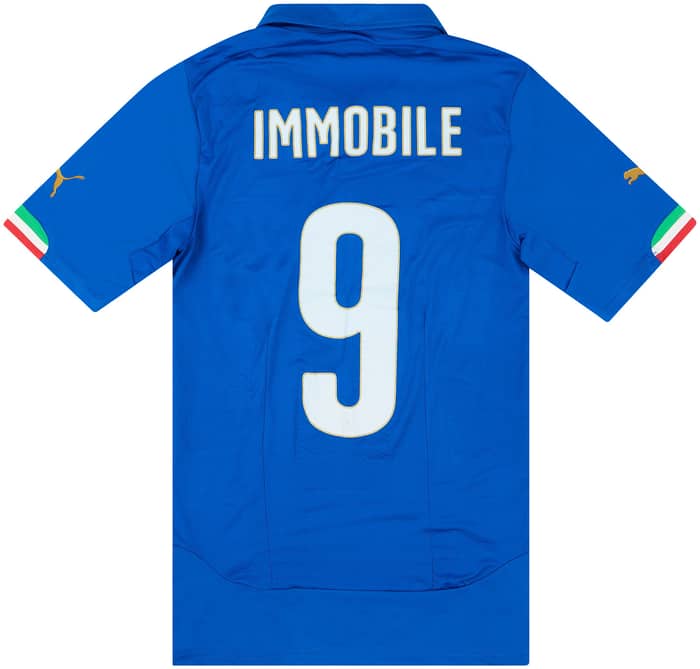 2014-15 Italy Match Issue Home Shirt Immobile #9