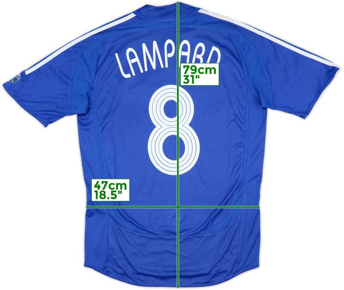 2006-08 Chelsea Home Shirt Lampard #8 - 8/10 - (M)