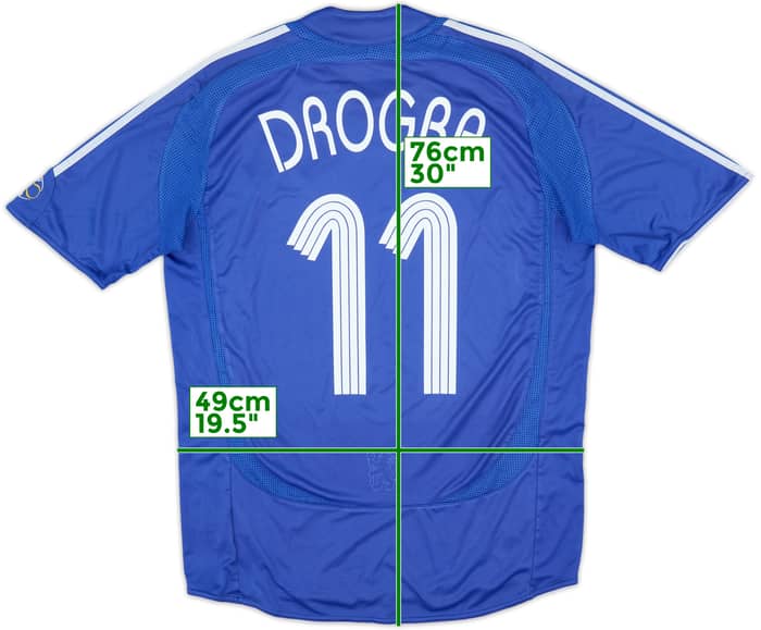2006-08 Chelsea Home Shirt Drogba #11 - 6/10 - (M)