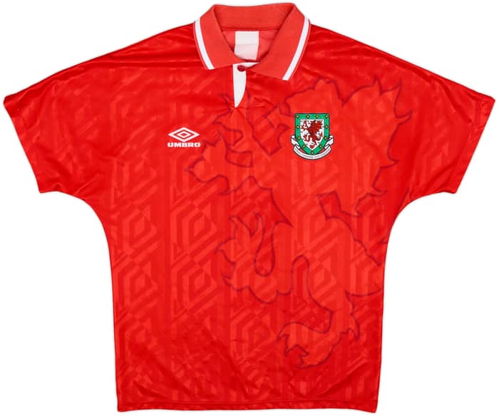 1992-94 Wales Home Shirt - 9/10 - (M)