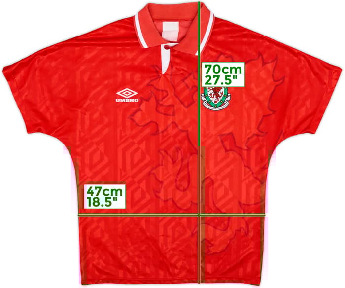 1992-94 Wales Home Shirt - 9/10 - (M)