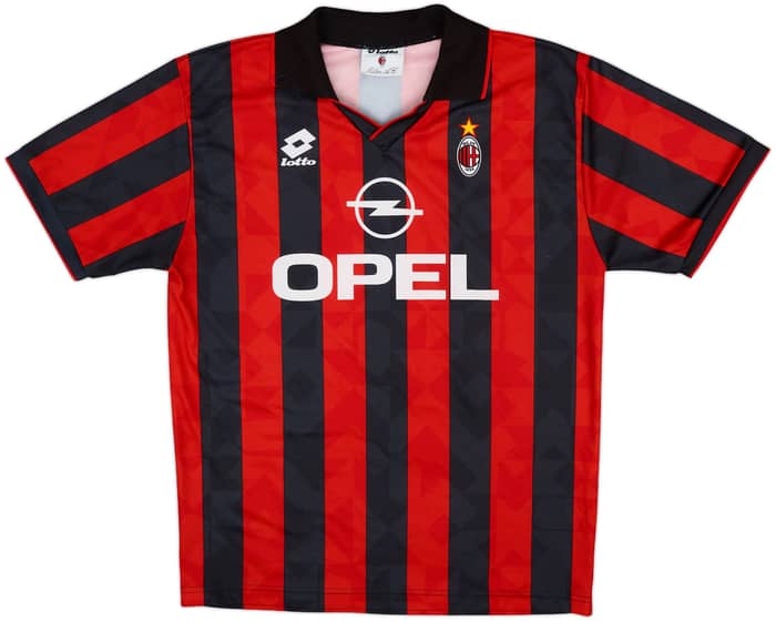 1995-96 AC Milan Home Shirt - 9/10 - (L)
