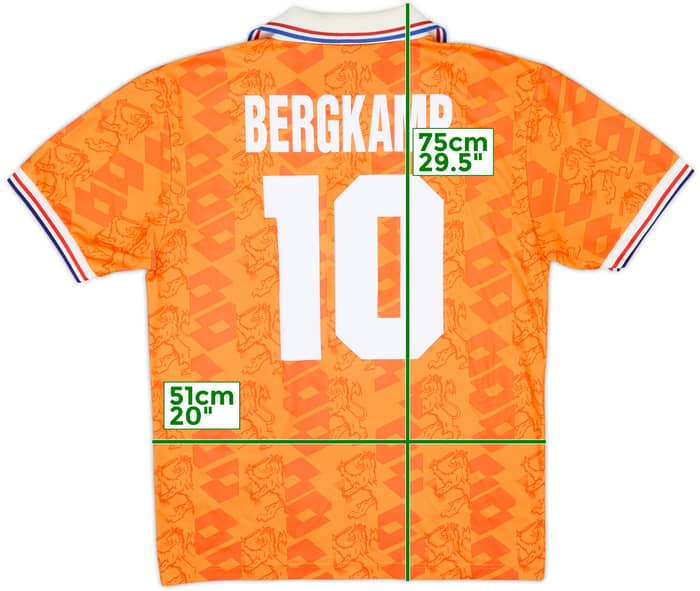 1994 Netherlands Home Shirt Bergkamp #10 - 9/10 - (L)