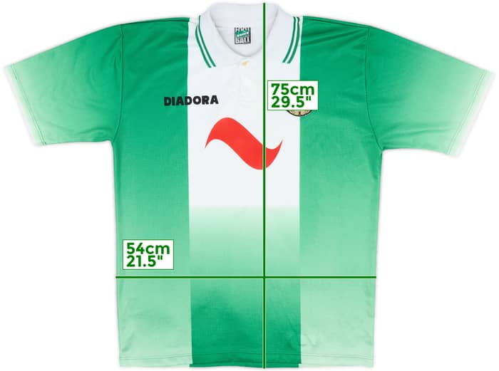 1996-98 Rapid Vienna European Home Shirt #13 - 9/10 - (L)