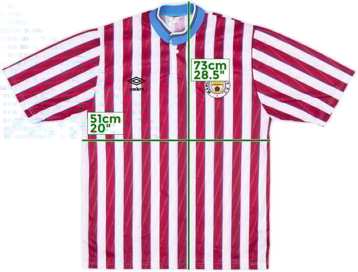 1988-90 Manchester City Away Shirt - 9/10 - (M)