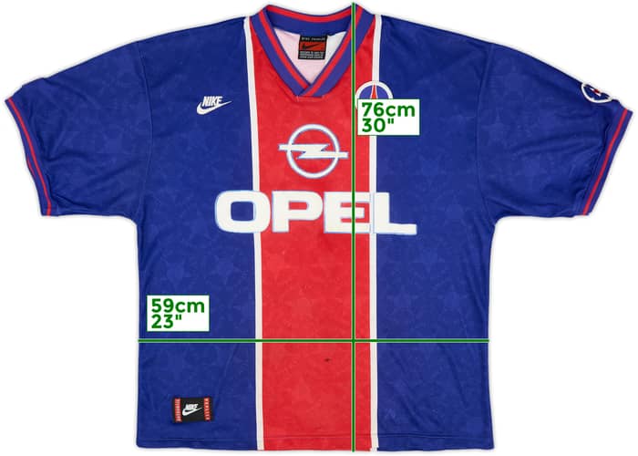 1995-96 Paris Saint-Germain 'Cup Winners' Cup' Home Shirt - 6/10 - (XL)