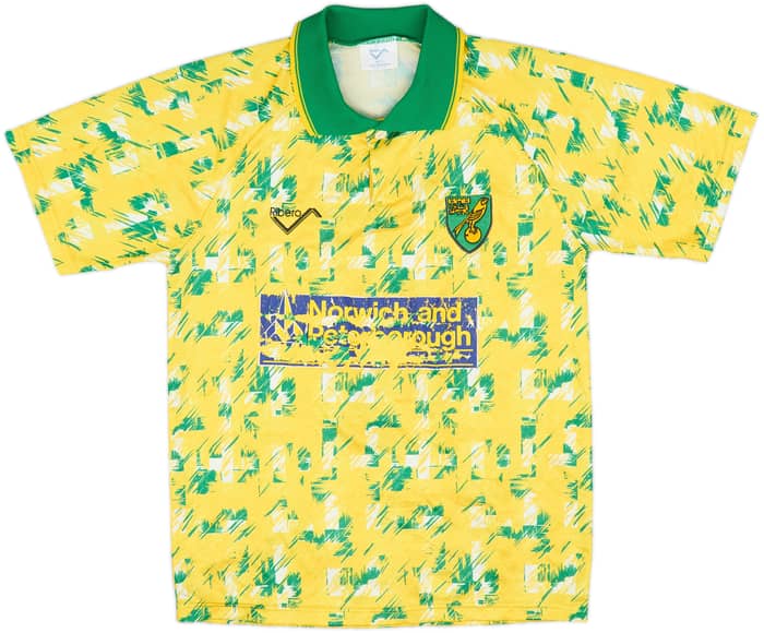 1992-94 Norwich Home Shirt - 4/10 - (S)