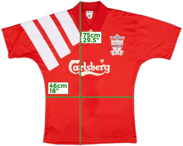 1992-93 Liverpool Centenary Home Shirt - 8/10 - (M)