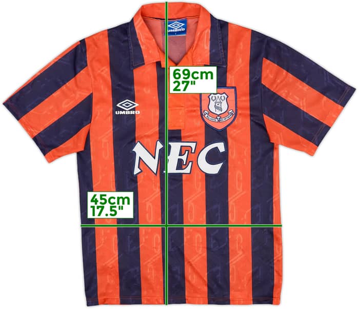 1992-94 Everton Away Shirt - 6/10 - (S)