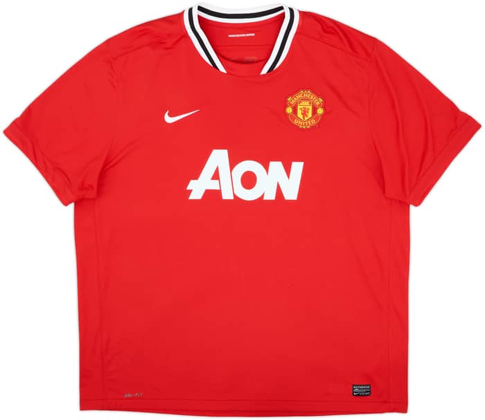 2011-12 Manchester United Home Shirt Evra #3 - 8/10 - (3XL)