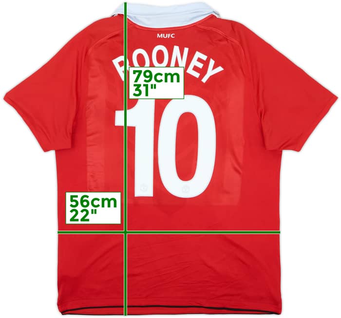 2010-11 Manchester United Home Shirt Rooney #10 - 5/10 - (L)