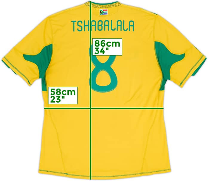 2009-11 South Africa Home Shirt Tshabalala #8 - 5/10 - (XXL)