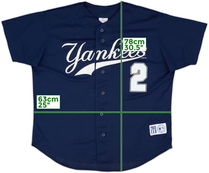 1998 New York Yankees Jeter #2 True Fan Jersey - 9/10 - (XL)