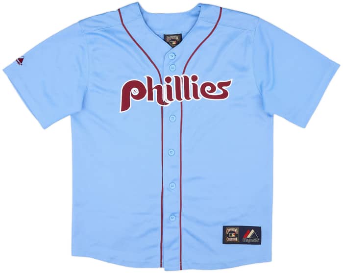 2010 Philadelphia Phillies Victorino #8 Majestic Cooperstown Collection Jersey - 8/10 - (L.Boys)