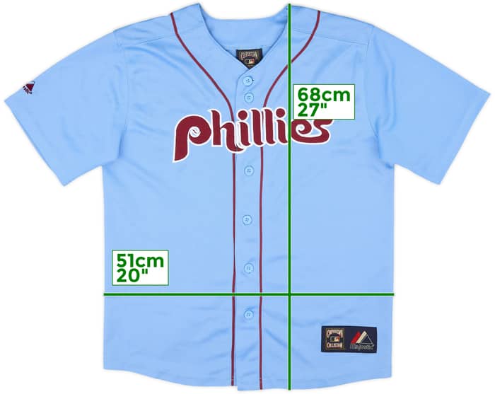 2010 Philadelphia Phillies Victorino #8 Majestic Cooperstown Collection Jersey - 8/10 - (L.Boys)