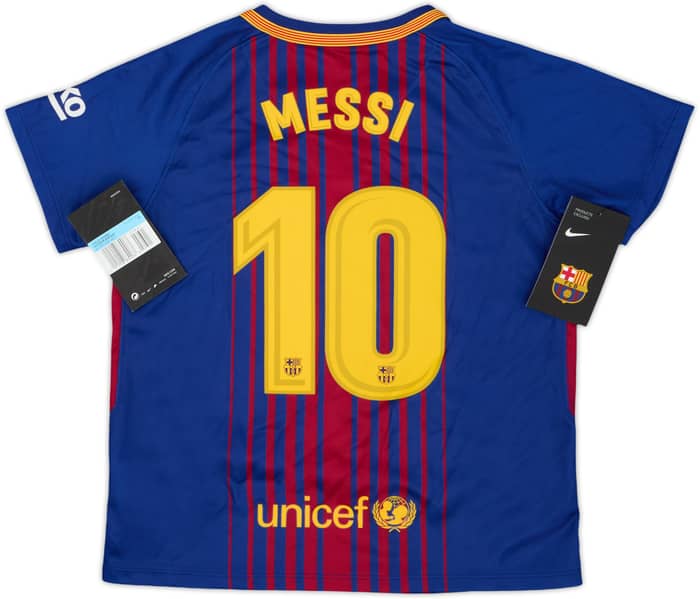 2017-18 Barcelona Home Shirt Messi #10 (5-6 Years)