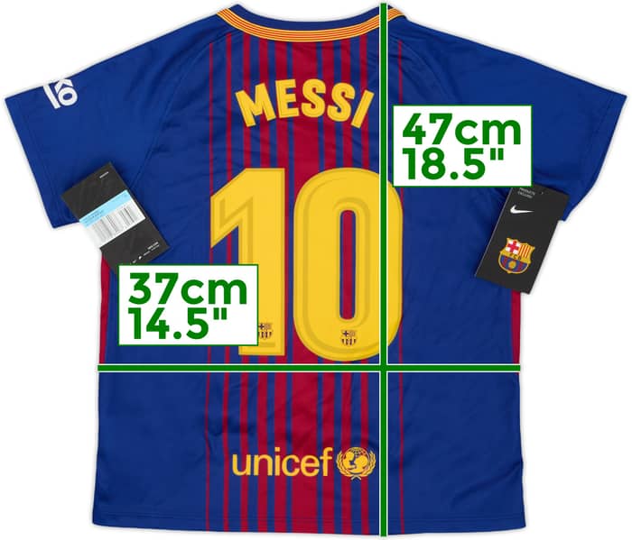 2017-18 Barcelona Home Shirt Messi #10 (5-6 Years)