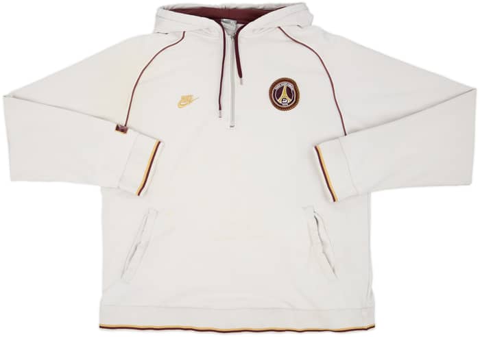 2006-07 Paris Saint-Germain Nike 1/4 Zip Hooded Sweat Top - 5/10 - (XL)