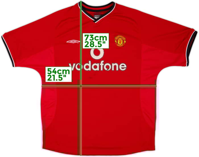 2000-02 Manchester United Home Shirt - 5/10 - (XL)