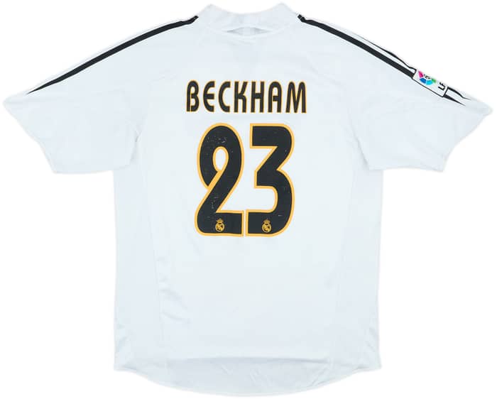 2004-05 Real Madrid Home Shirt Beckham #23 - 6/10 - (M)