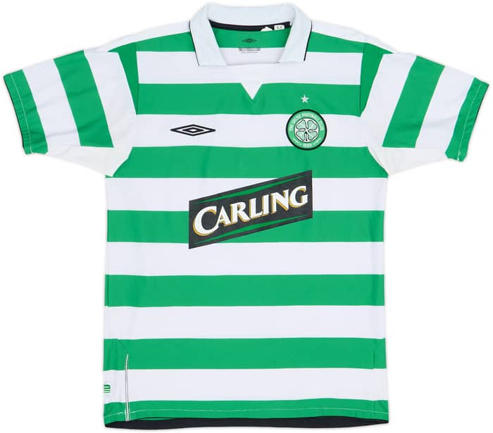 2004-05 Celtic Home Shirt Juninho #7 - 7/10 - (S)