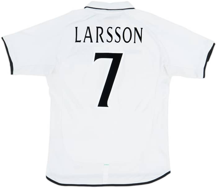 2001-02 Celtic Away Shirt Larsson #7 - 6/10 - (L)