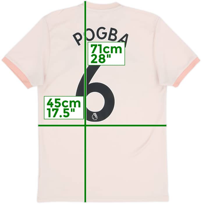 2018-19 Manchester United Away Shirt Pogba #6 - 5/10 - (S)