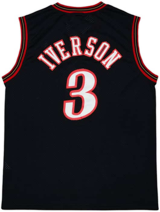 2000-04 Philadelphia 76ers Iverson #3 Nike Swingman Away Jersey - 7/10 - (L)