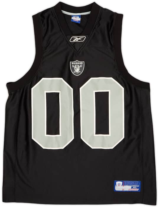 2002-04 Oakland Raiders #00 Reebok Sleeveless Jersey - 8/10 - (XL)